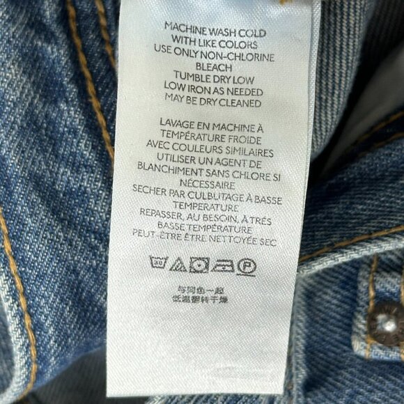 Free People We the Free Maggie Mid Rise Straight Jeans Bondi Blue - Picture 10 of 12